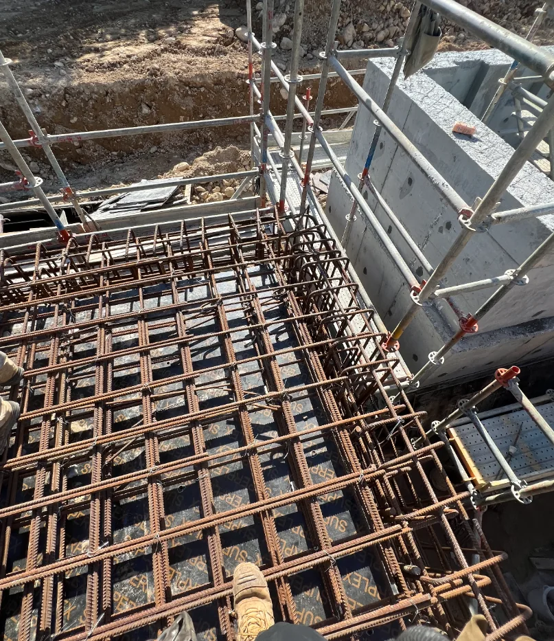 现浇结构钢筋工程施工现场